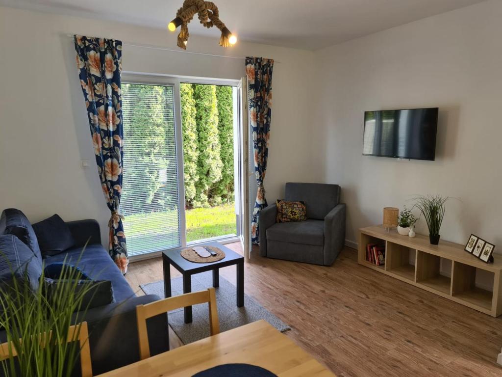 Posezení v ubytování Apartament Danuta Mrągowo