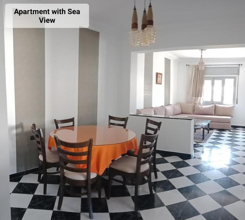 Posezení v ubytování Martil Center Apartments