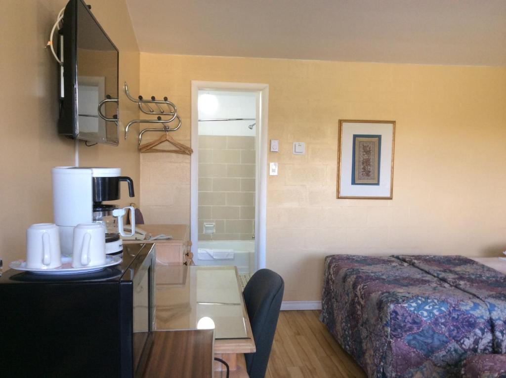 Postel nebo postele na pokoji v ubytování Lion Motel