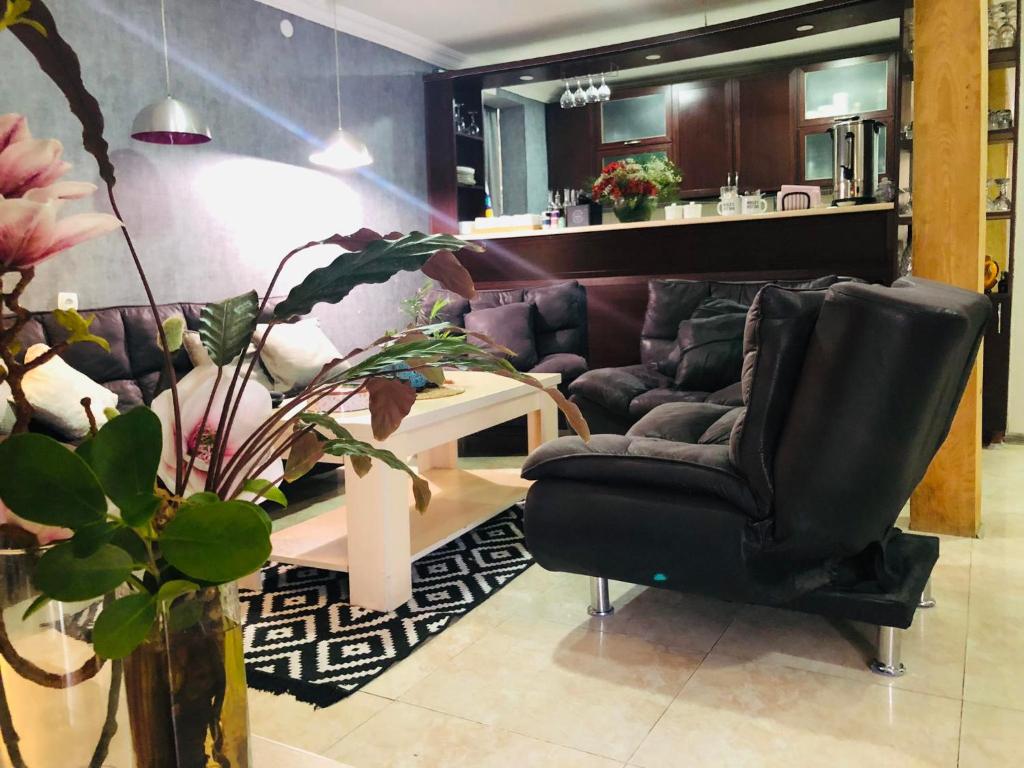Posezení v ubytování Guest House Vanda
