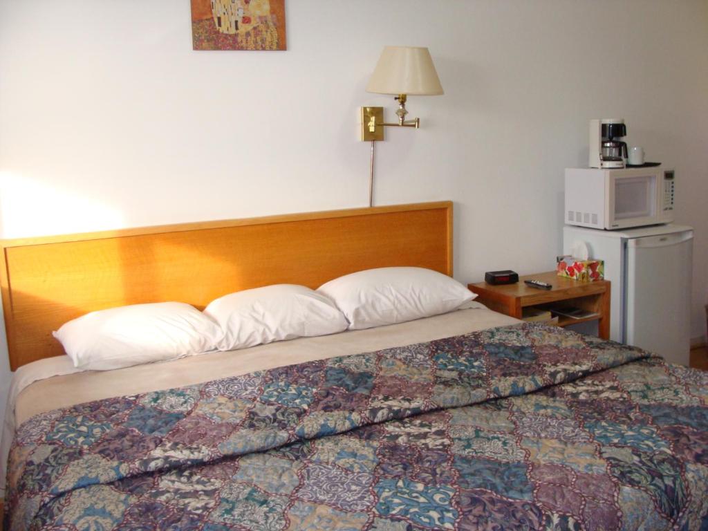 Postel nebo postele na pokoji v ubytování Lion Motel