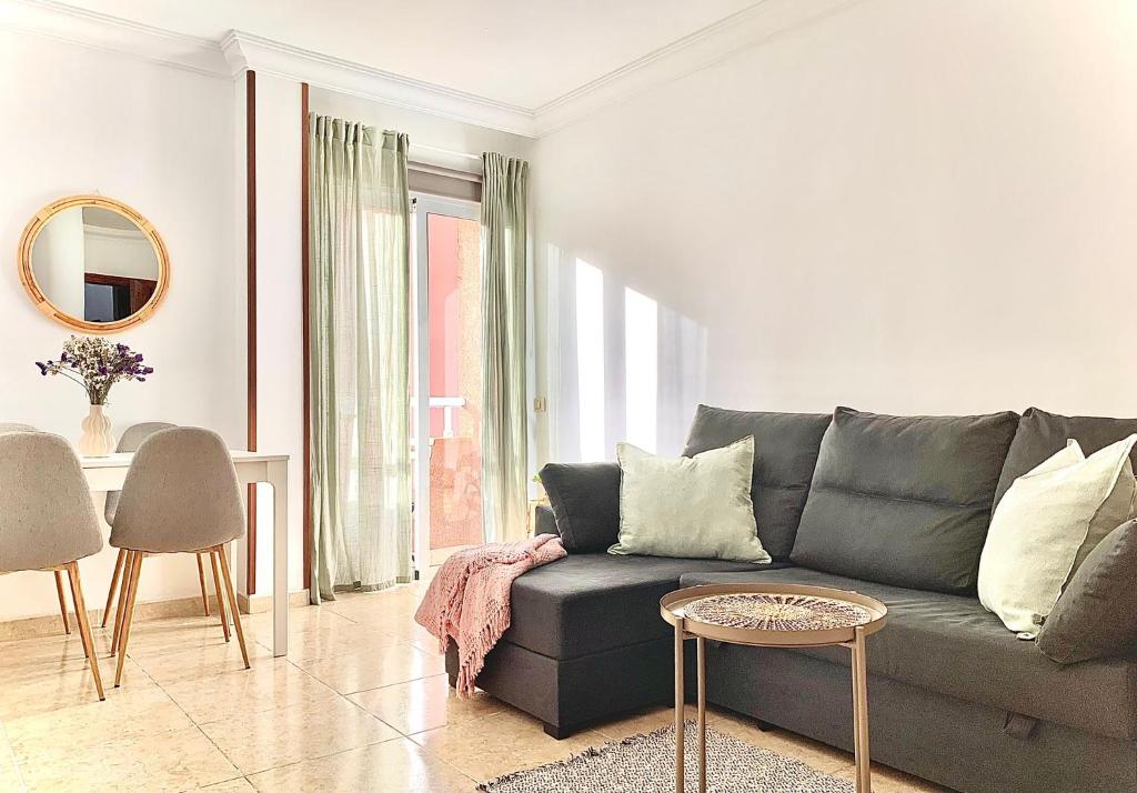 Posezení v ubytování Confortable apartamento en pueblo costero