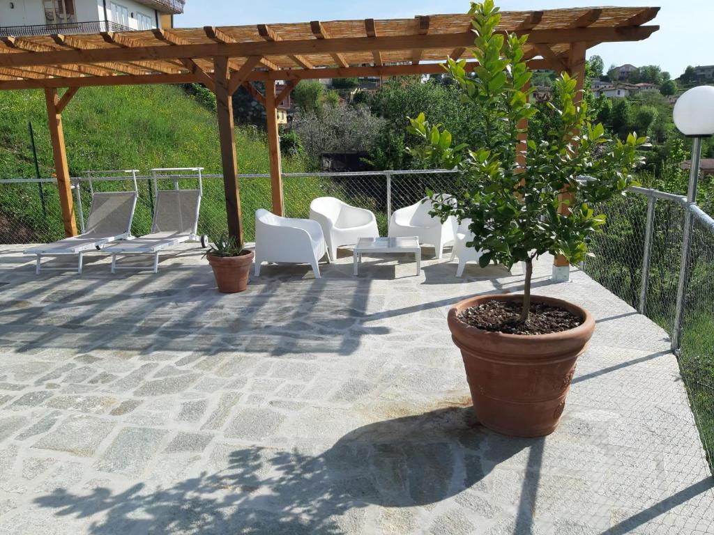 Balkón nebo terasa v ubytování Villa Pavone
