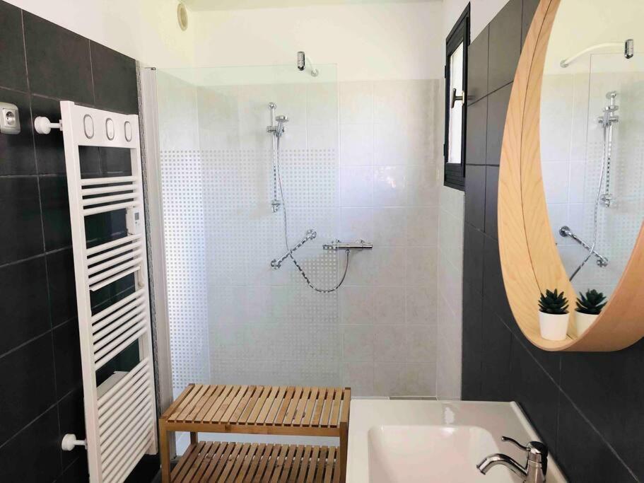 Kúpeľňa v ubytovaní Grand studio 43m2 port de Perros Guirec