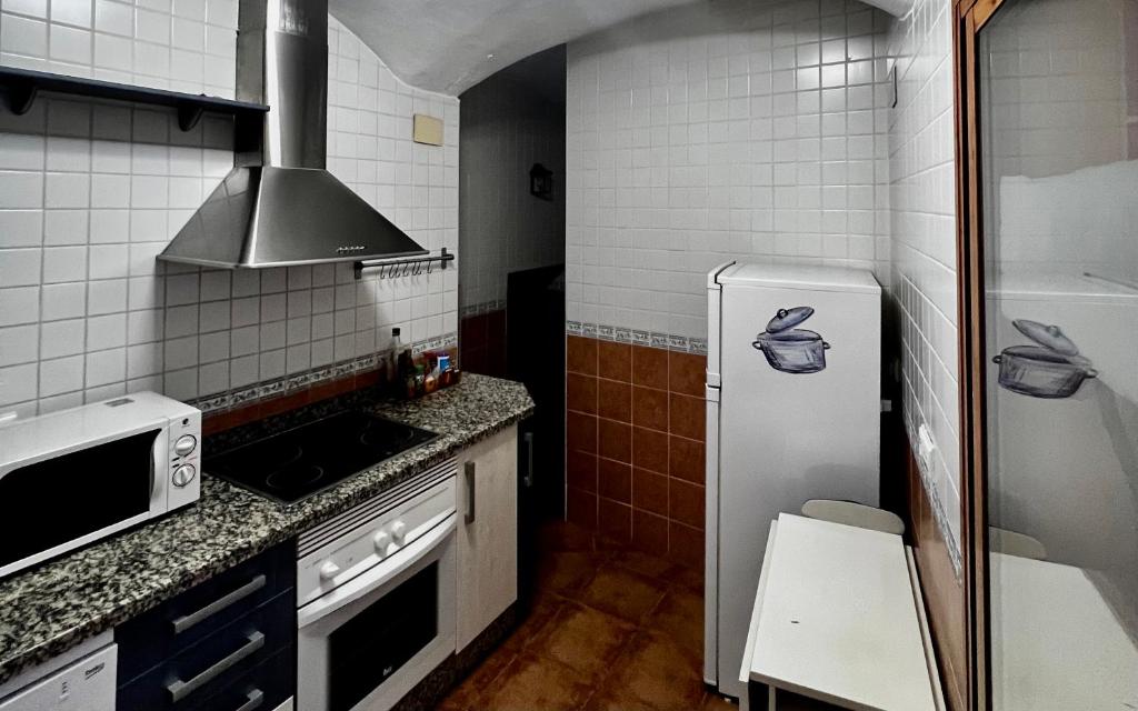 Kuchyň nebo kuchyňský kout v ubytování Deluxe Plaza de Santiago - 3 hab