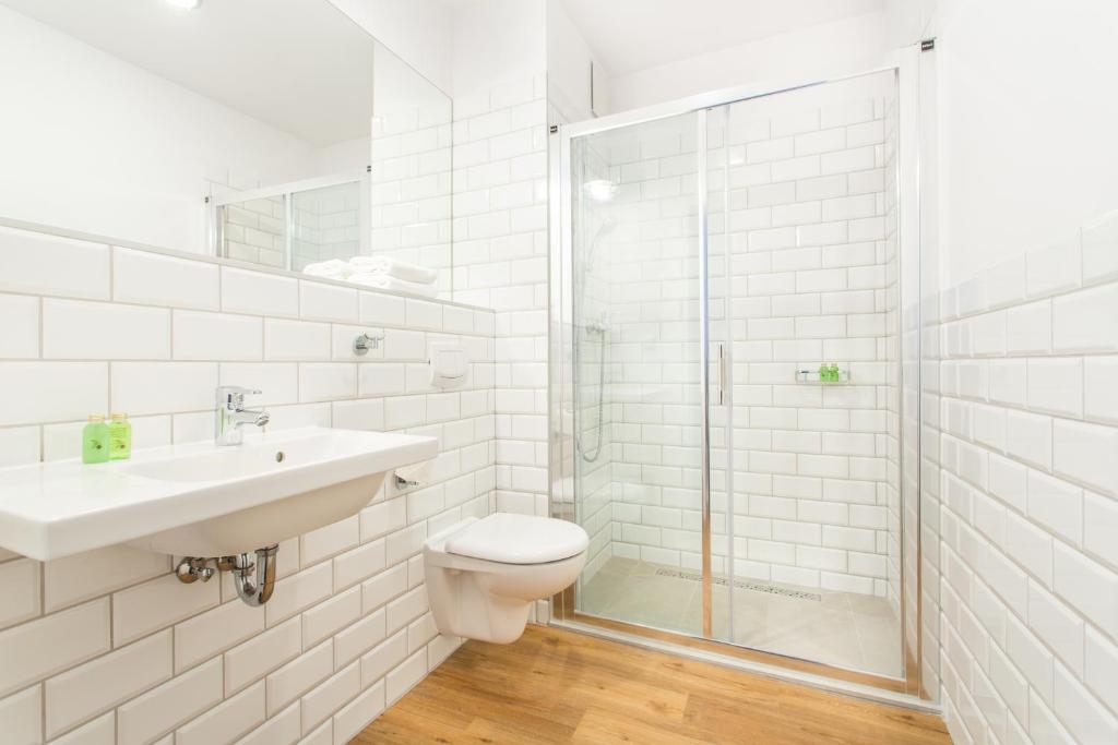 Kúpeľňa v ubytovaní Smart Hotel