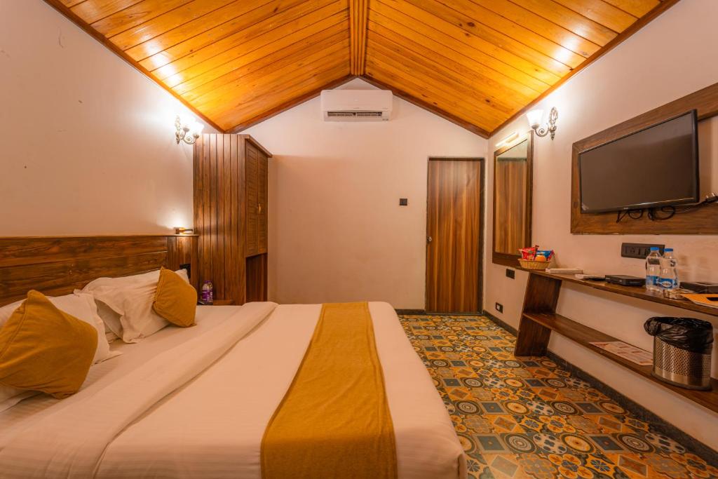Kuchyň nebo kuchyňský kout v ubytování Red Button Resort