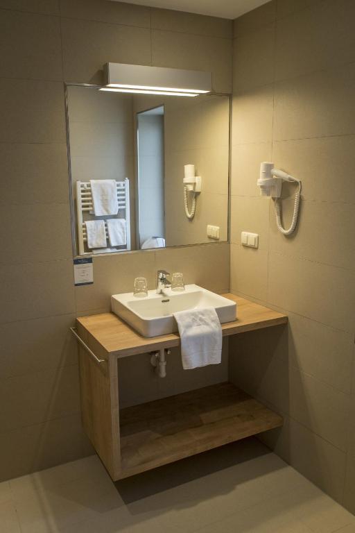 Koupelna v ubytování Hotel Locker & Legere