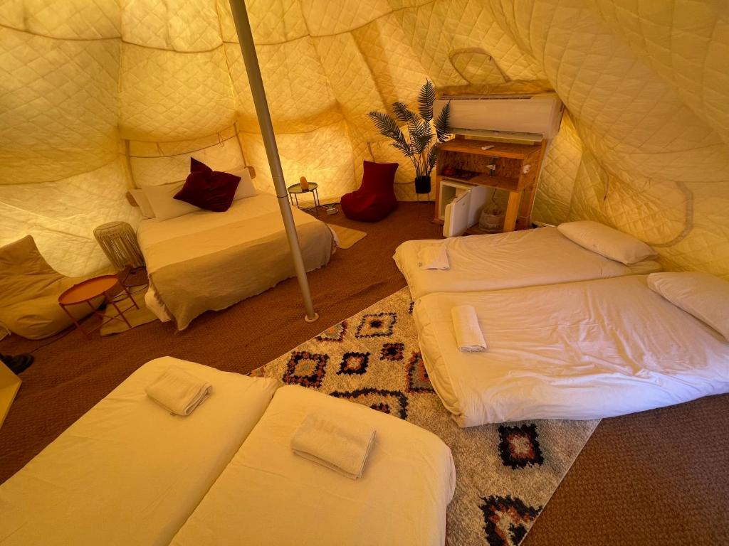 Postel nebo postele na pokoji v ubytování Glamping -420