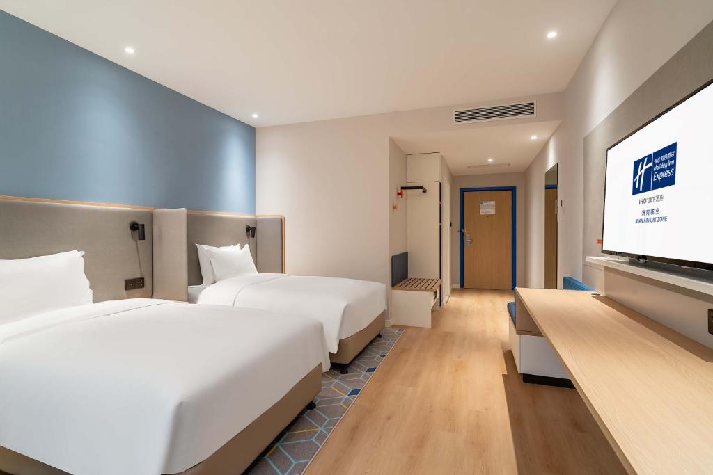 Holiday Inn Express Jinan Airport Zone, an IHG Hotel - Camera Gemella Con Vista Atrio