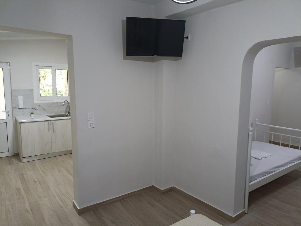 Postel nebo postele na pokoji v ubytování palm-tree
