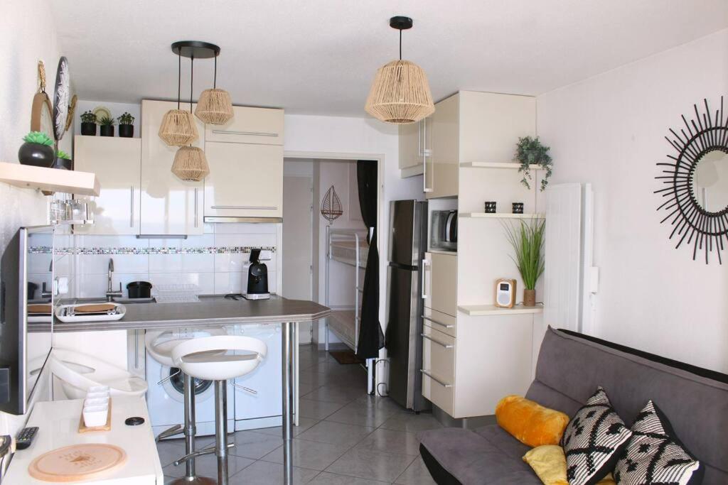 Cucina o angolo cottura di T1 Cabine 4 couchages vue mer !