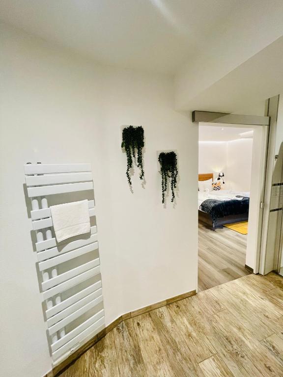 Postel nebo postele na pokoji v ubytování Hotel am Schloss
