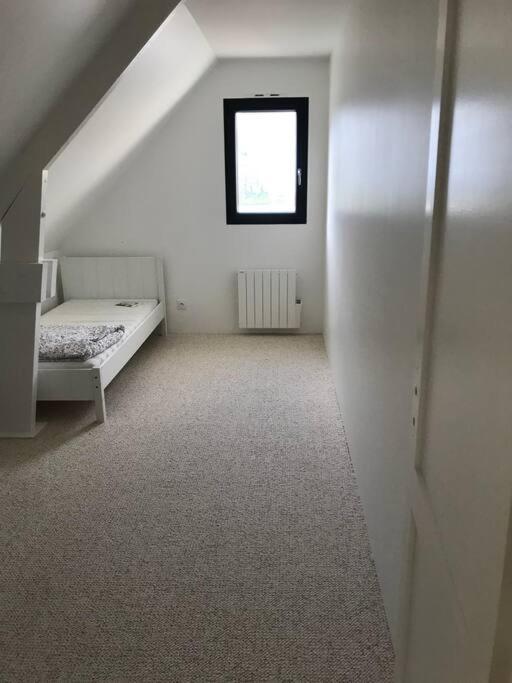 Postel nebo postele na pokoji v ubytování Villa vue exceptionnelle sur le Cap Gris-Nez