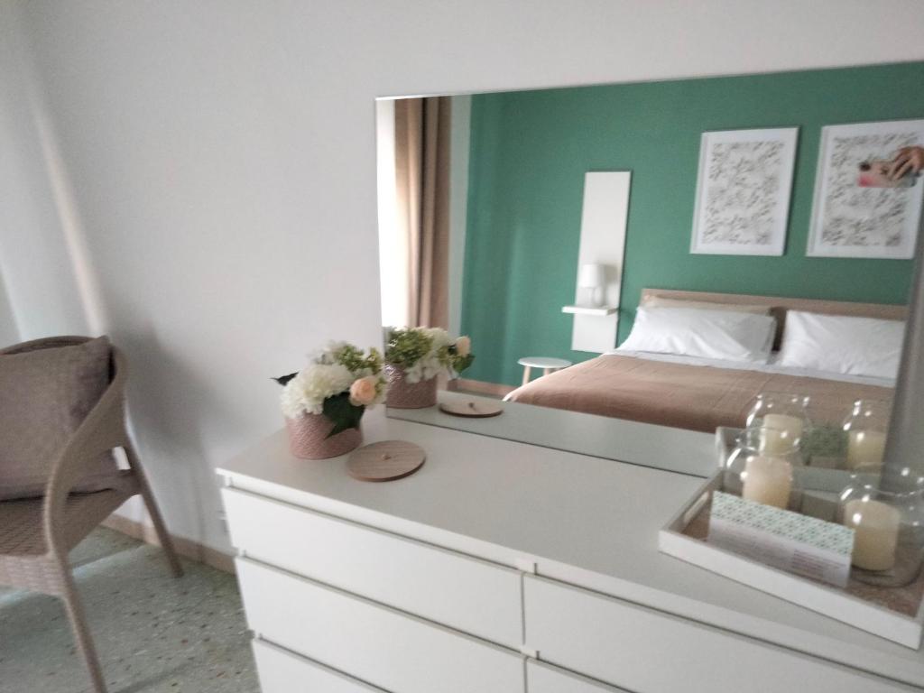 Postel nebo postele na pokoji v ubytování Terni centro