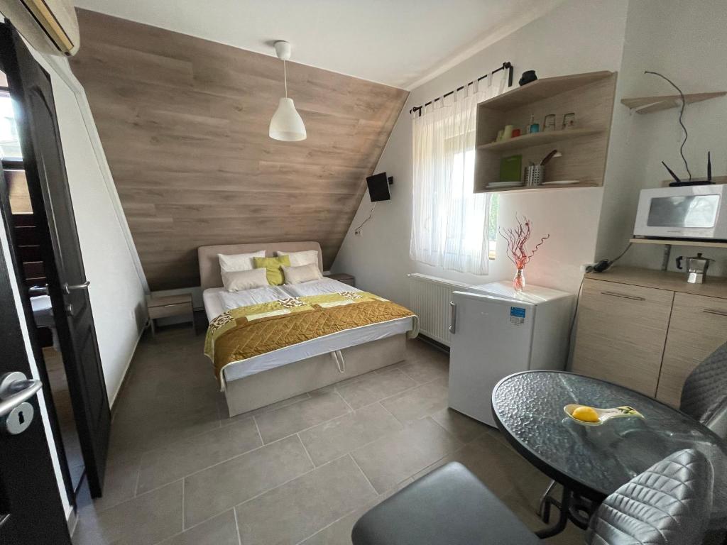Postel nebo postele na pokoji v ubytování New Beachapartman