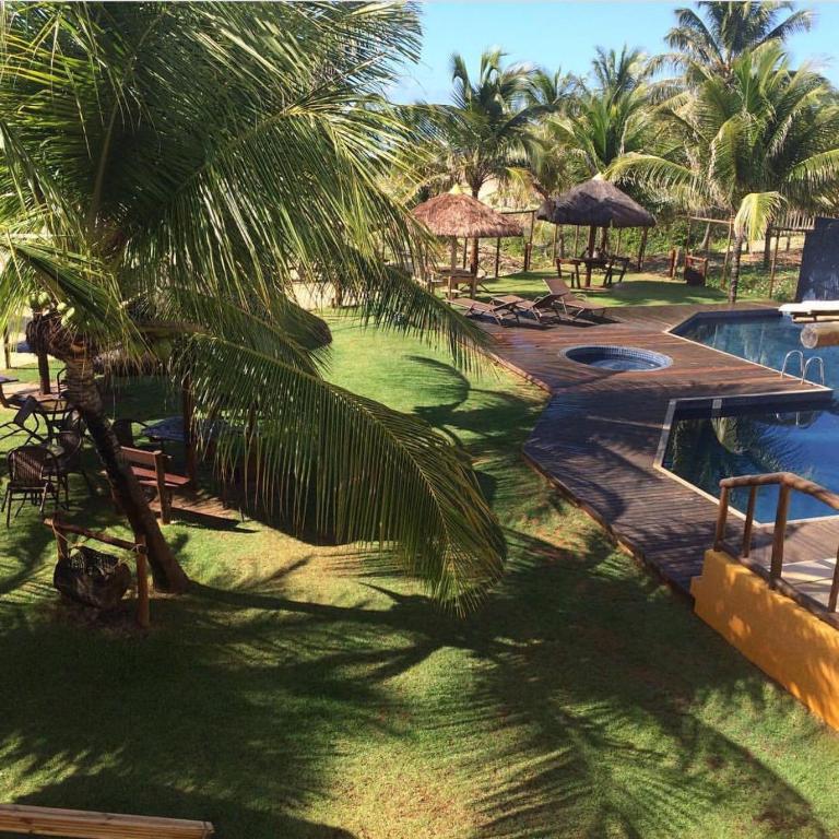 Zahrada ubytování Vilagge PÉ NA AREIA - Itacimirim Bahia