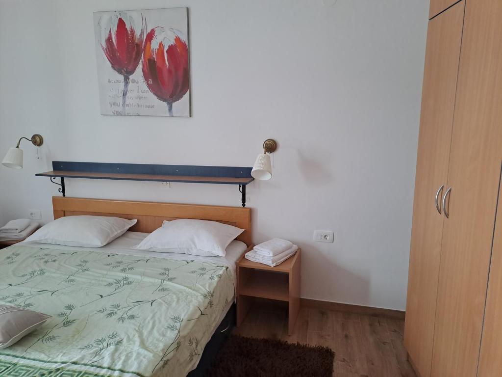 Postel nebo postele na pokoji v ubytování Sobe MaMaLu