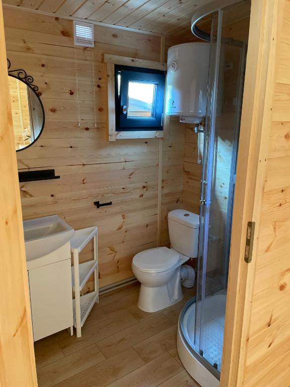 Koupelna v ubytování Toscana Camp