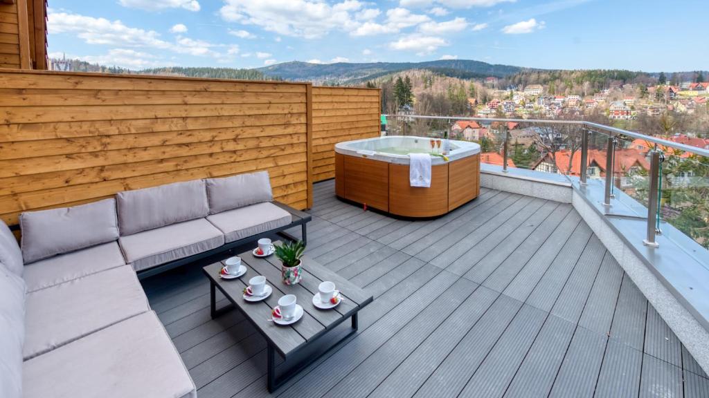 Výhľad na hory alebo výhľad na hory priamo z apartmánu