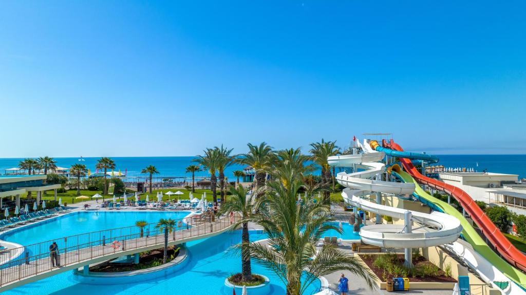 a water park at the beach with a water slide at Liberty Hotels Lara in Lara