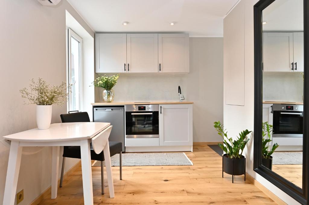 Köök või kööginurk majutusasutuses Private apartment