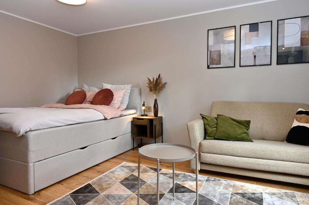 Voodi või voodid majutusasutuse Private apartment toas