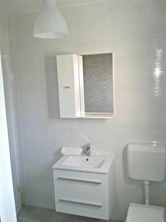 Koupelna v ubytování Apartment Bibo