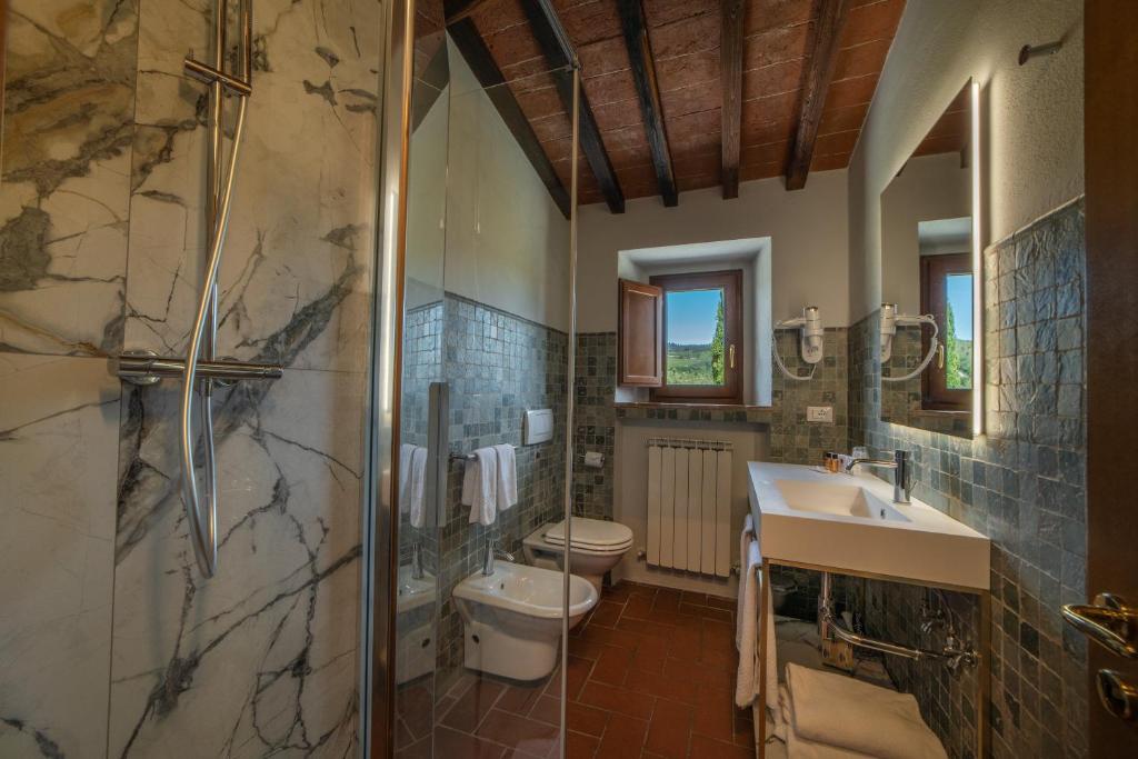 Koupelna v ubytování Borgo Le Noci Chianti Retreat & Pool