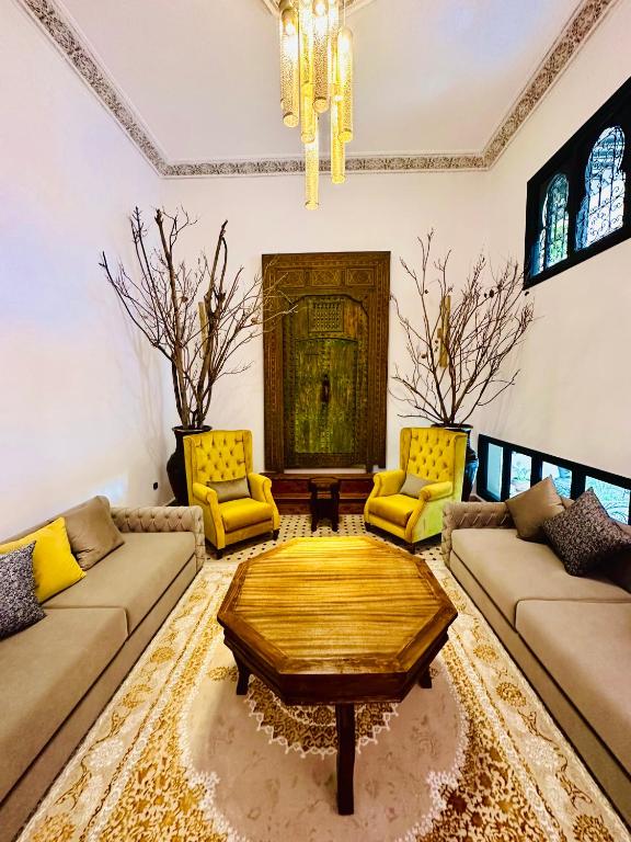 Posezení v ubytování Riad Soir De Marrakech