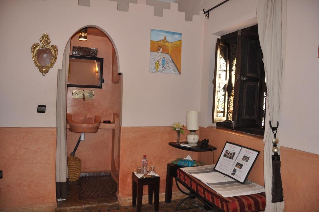 Posezení v ubytování Riad des Etoiles