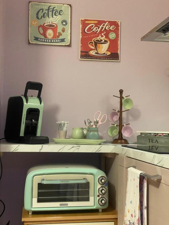 Kuchyň nebo kuchyňský kout v ubytování La lavanda di Poppi-mini appartamento