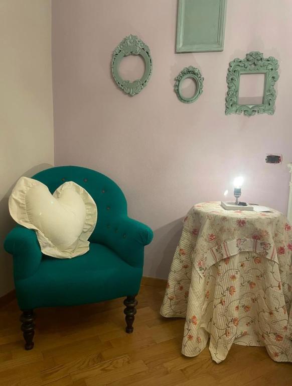 Posezení v ubytování La lavanda di Poppi-mini appartamento