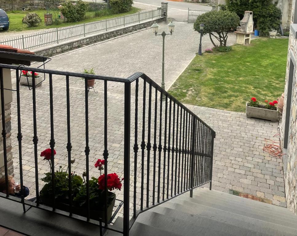 Zahrada ubytování La lavanda di Poppi-mini appartamento