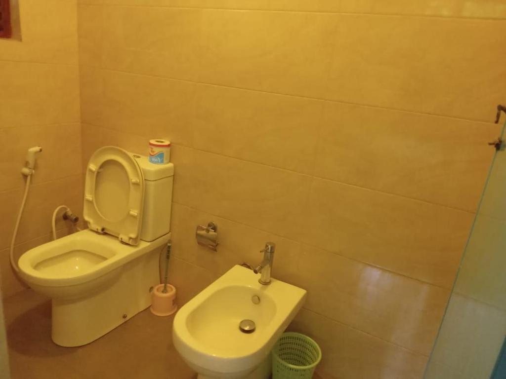 Koupelna v ubytování Hotel Shalini