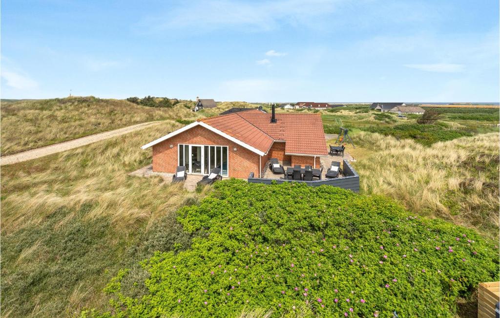 ヴィデ・サンデにあるAmazing Home In Hvide Sande With 6 Bedrooms, Sauna And Outdoor Swimming Poolの草原中家