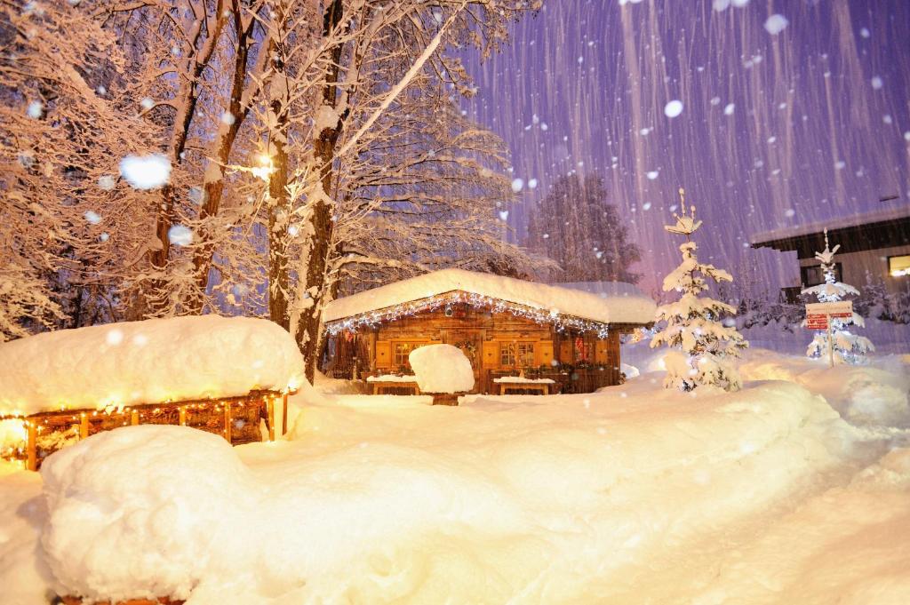 Hotel Schartner during the winter