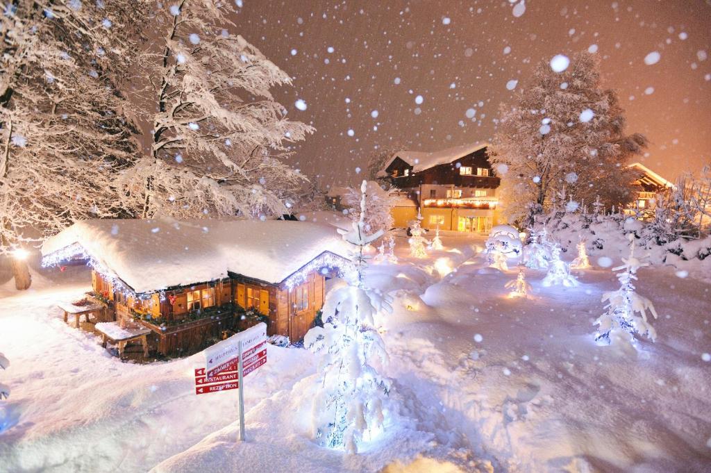 Hotel Schartner during the winter