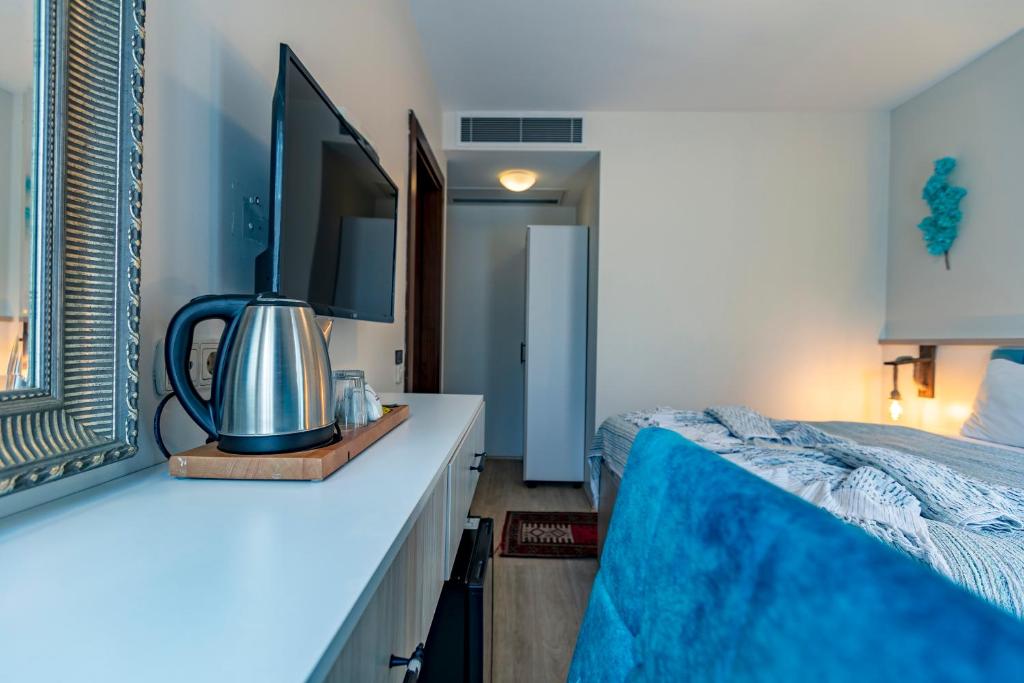 TV a/nebo společenská místnost v ubytování Stanpoli Hostel