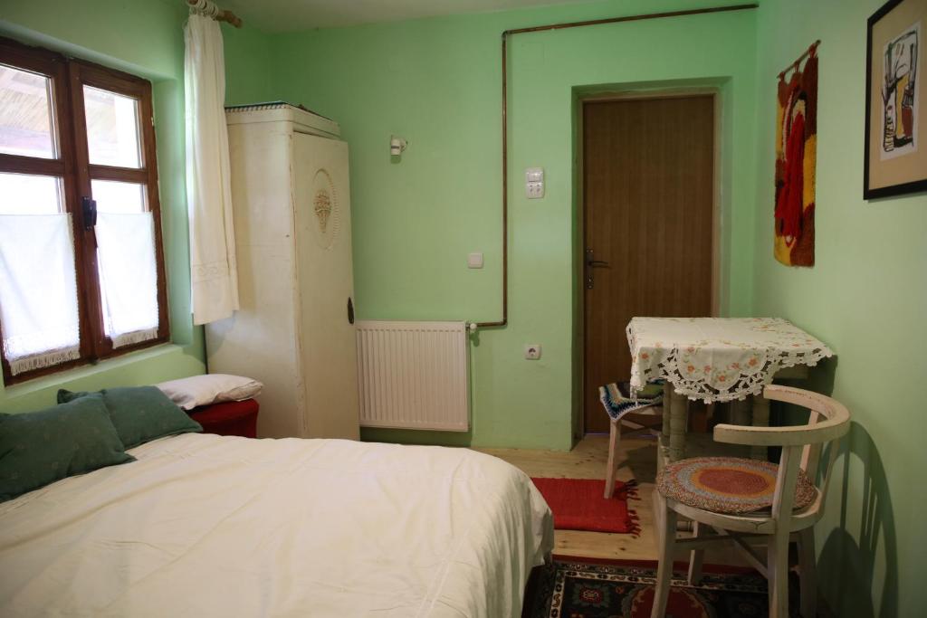 Postel nebo postele na pokoji v ubytování Róka - tanya