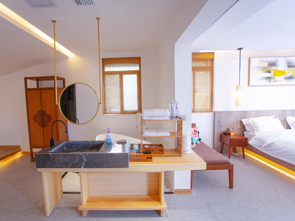 Letto o letti in una camera di Mount View Cottage