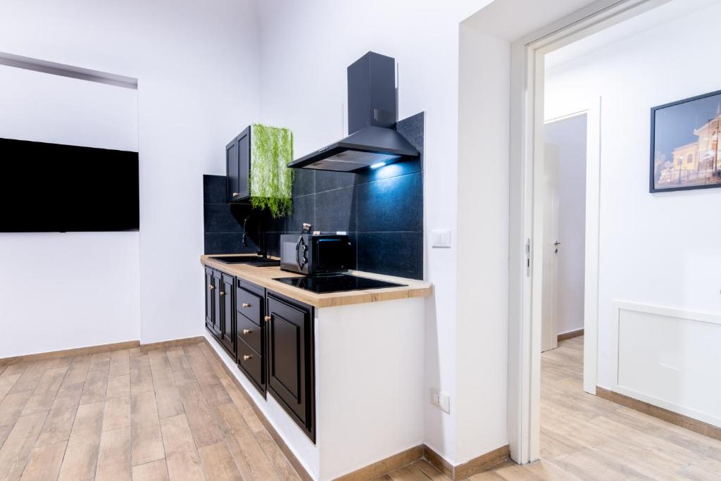 Kuchnia lub aneks kuchenny w obiekcie Principe di villafranca Suite