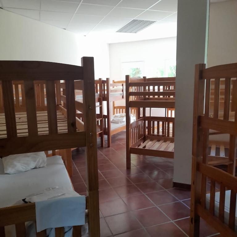 Postel nebo postele na pokoji v ubytování Albergue La Pinilla