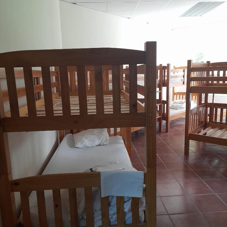 Postel nebo postele na pokoji v ubytování Albergue La Pinilla