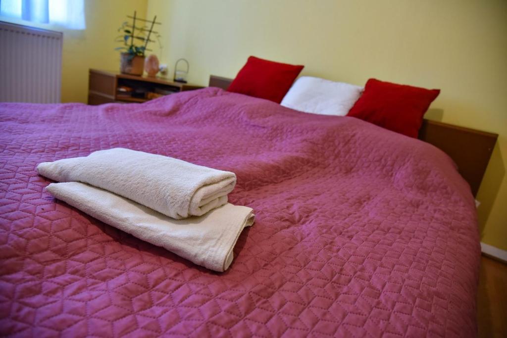 Una cama o camas en una habitación de sobe MAŠA