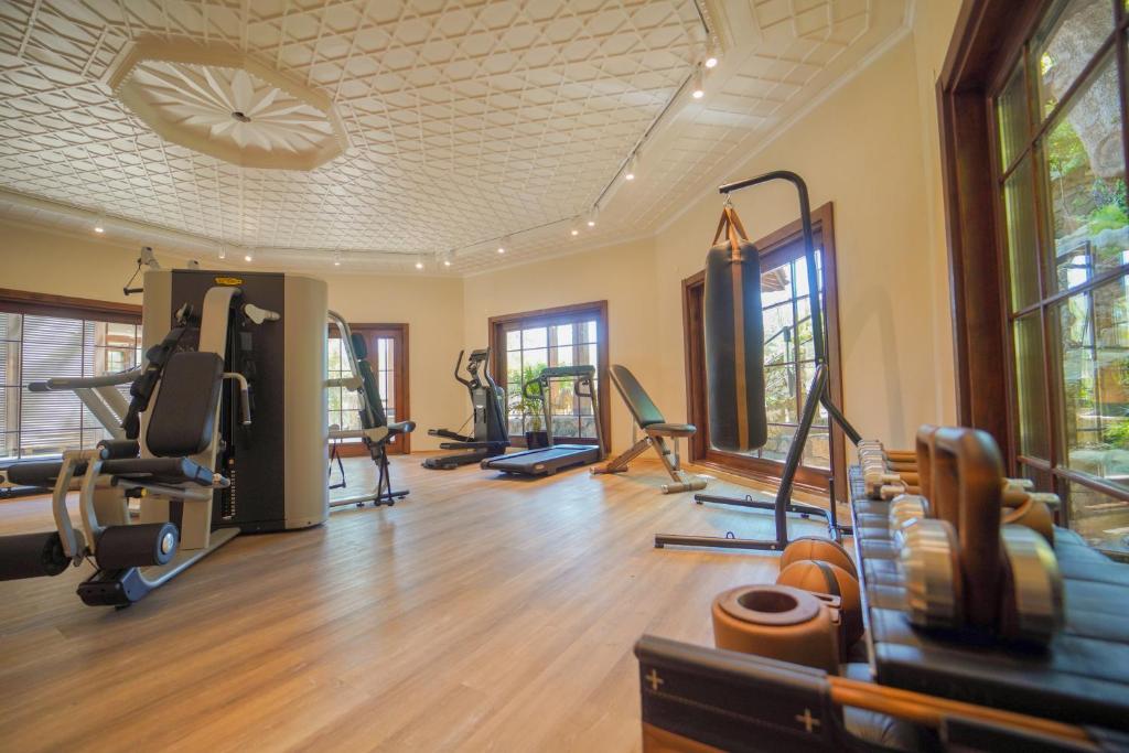 Fitness centrum a/nebo fitness zařízení v ubytování Nuup Hotel