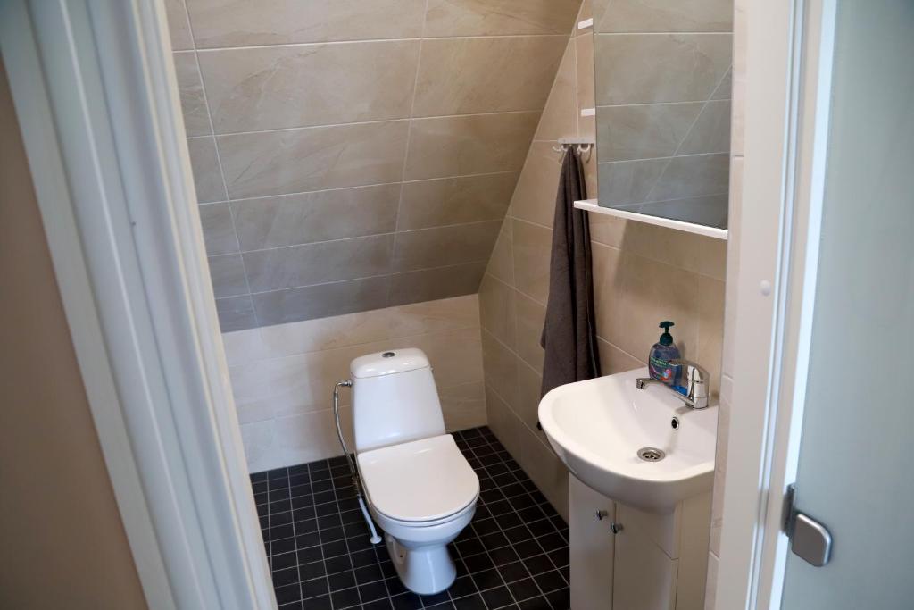 Koupelna v ubytování Kassikäpa villa