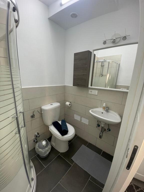 Koupelna v ubytování Casa Uma