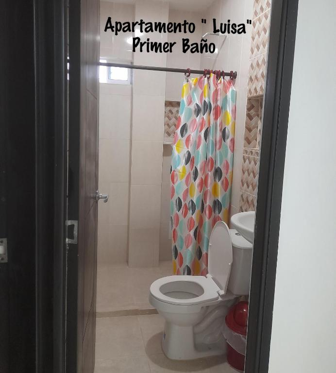 Koupelna v ubytování Apartamento JHON