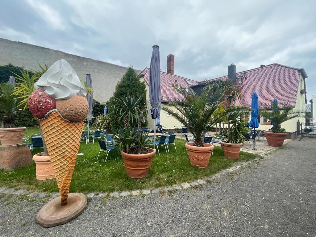 Zahrada ubytování Ferienwohnungen am Cospudener See